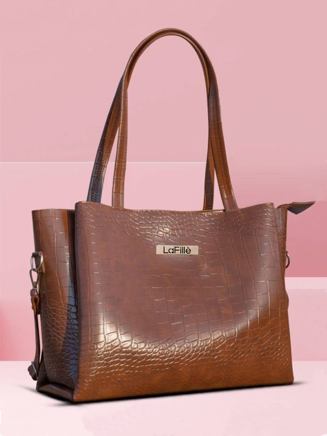 

LaFille Oversized Shopper Shoulder Bag, Tan