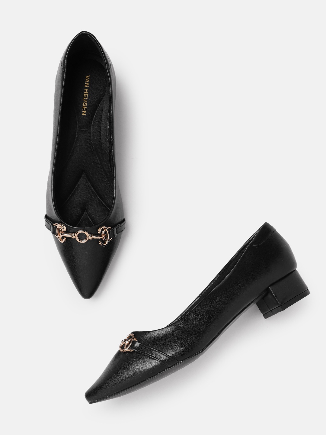 

Van Heusen Woman Block Heeled Pumps, Black