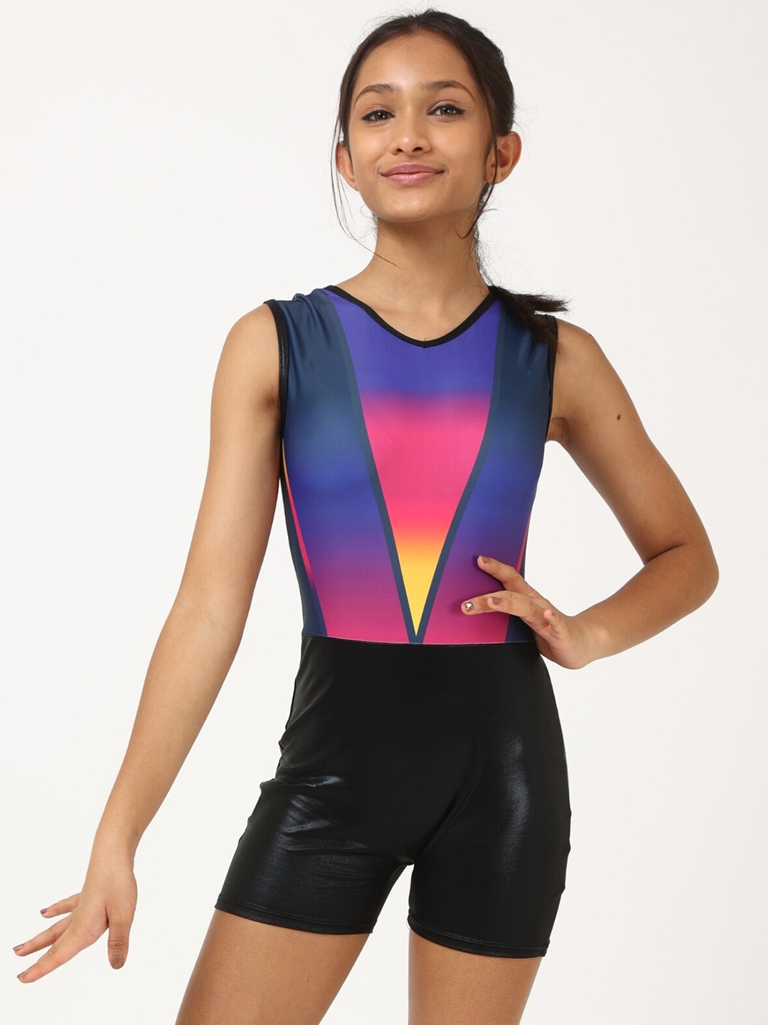 

IKAANYA Girls Sports Unitard, Blue