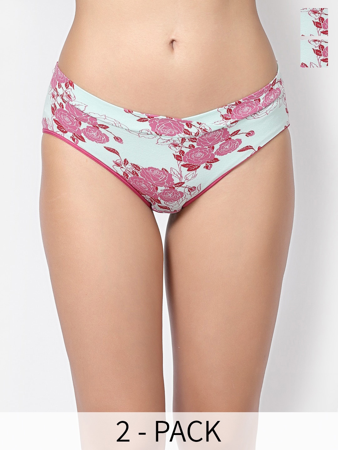 

Inner Sense Pack of 2 Bikini Briefs, Pink