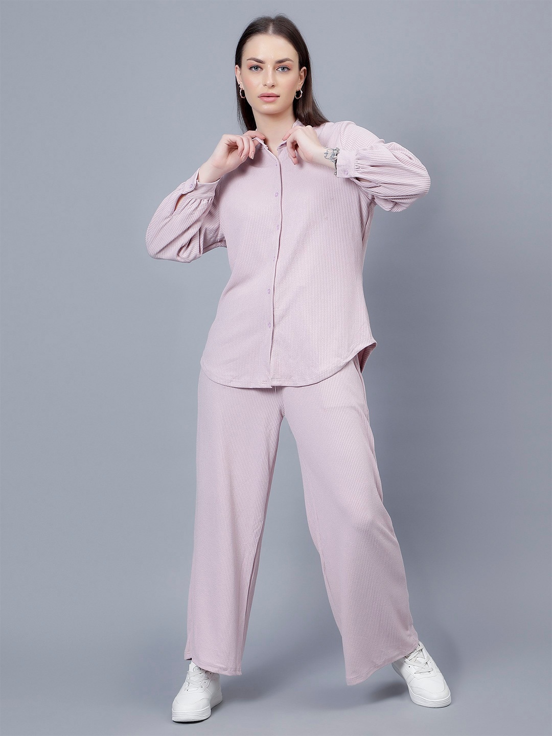 

Steele Pink Shirt Maxi Dress