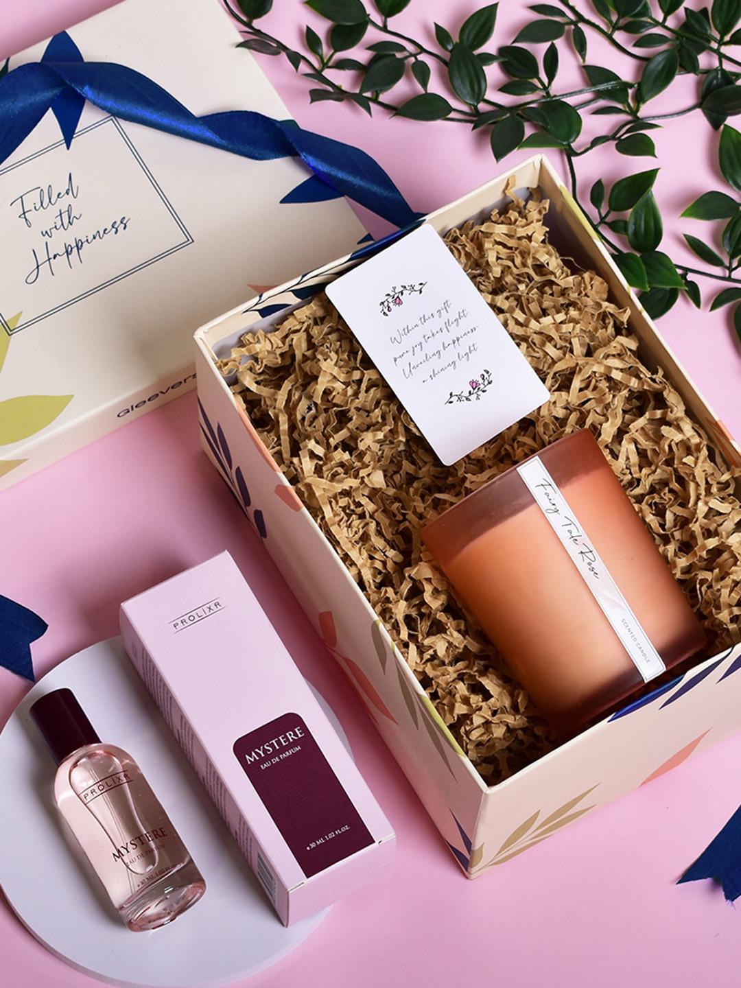 

Gleevers Set Of 2 Mystere Eau De Perfume - 30ml With Fairy Tale Rose Candle - 250g, Multi