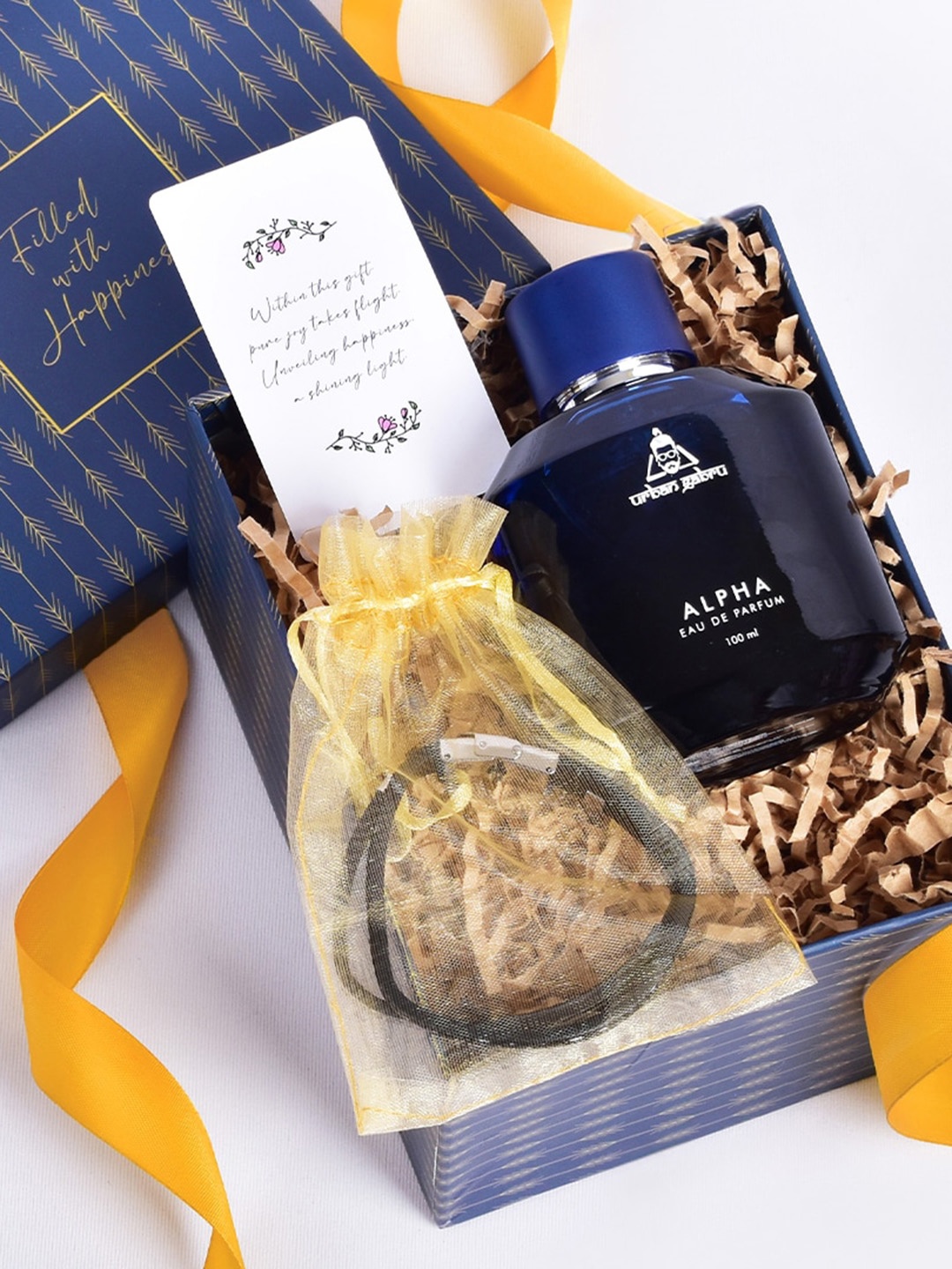 

Gleevers 2Pcs Urban Gabru Alpha Eau De Parfum - 30ml With Bracelet Gift Set, Multi
