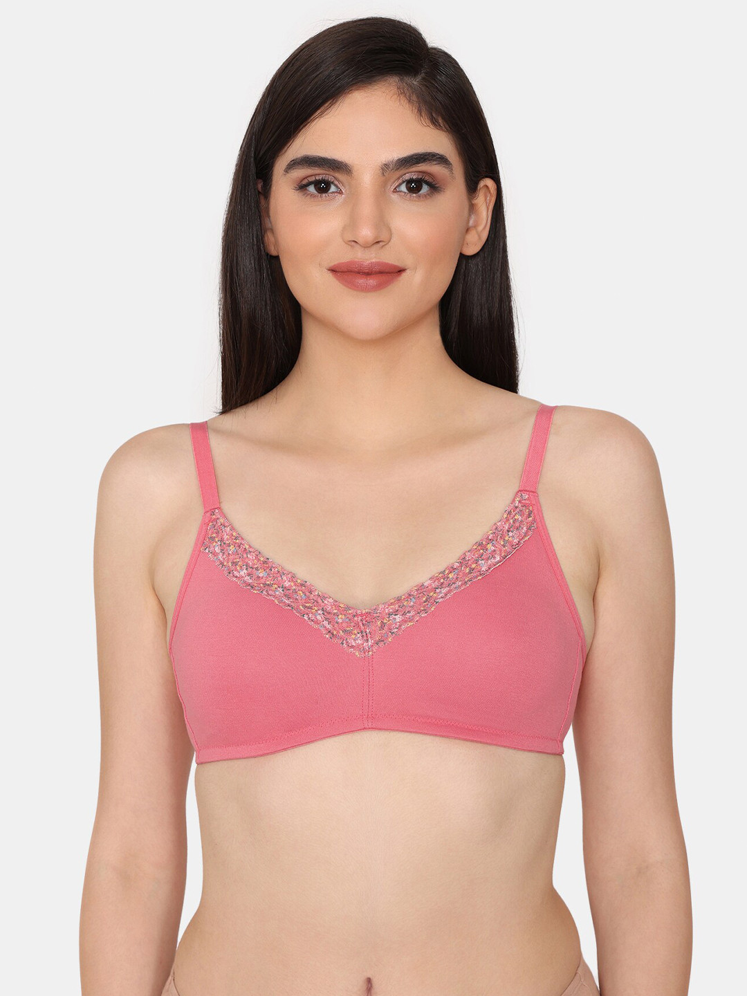 

Zivame Half Coverage All Day Comfort T-shirt Bra, Pink