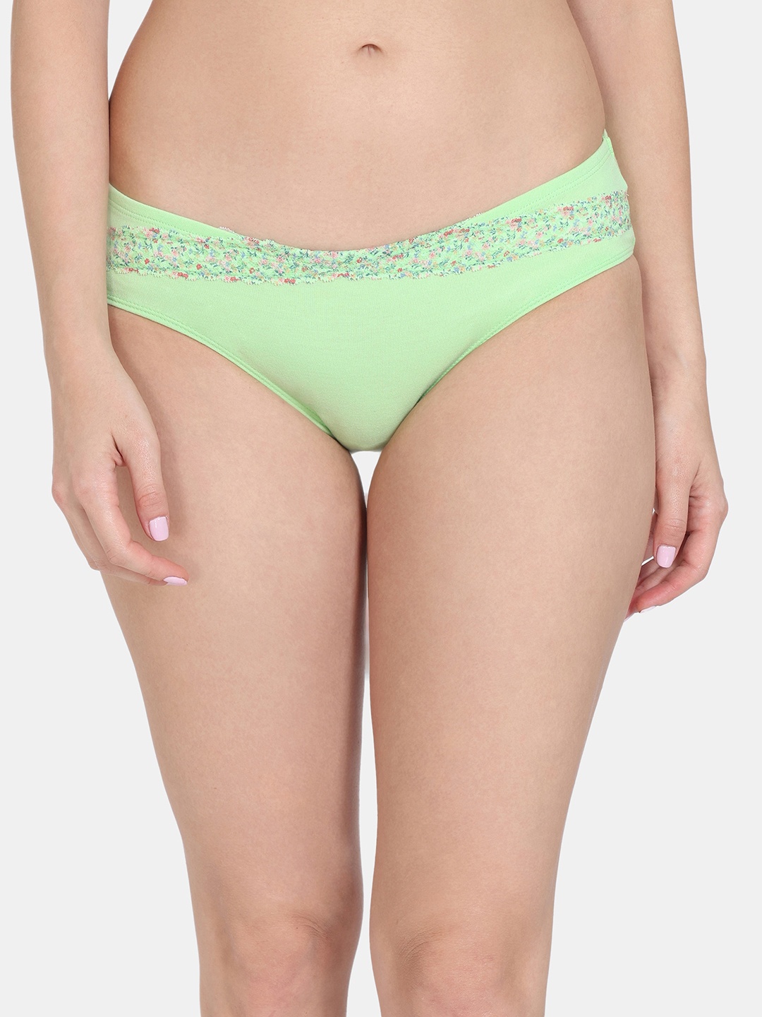 

Zivame Anti Bacterial Bikini Briefs, Green