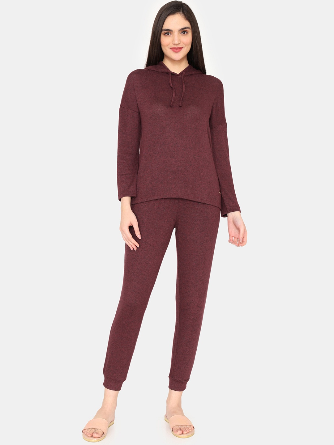 

Zivame Self Designed Night suit, Brown