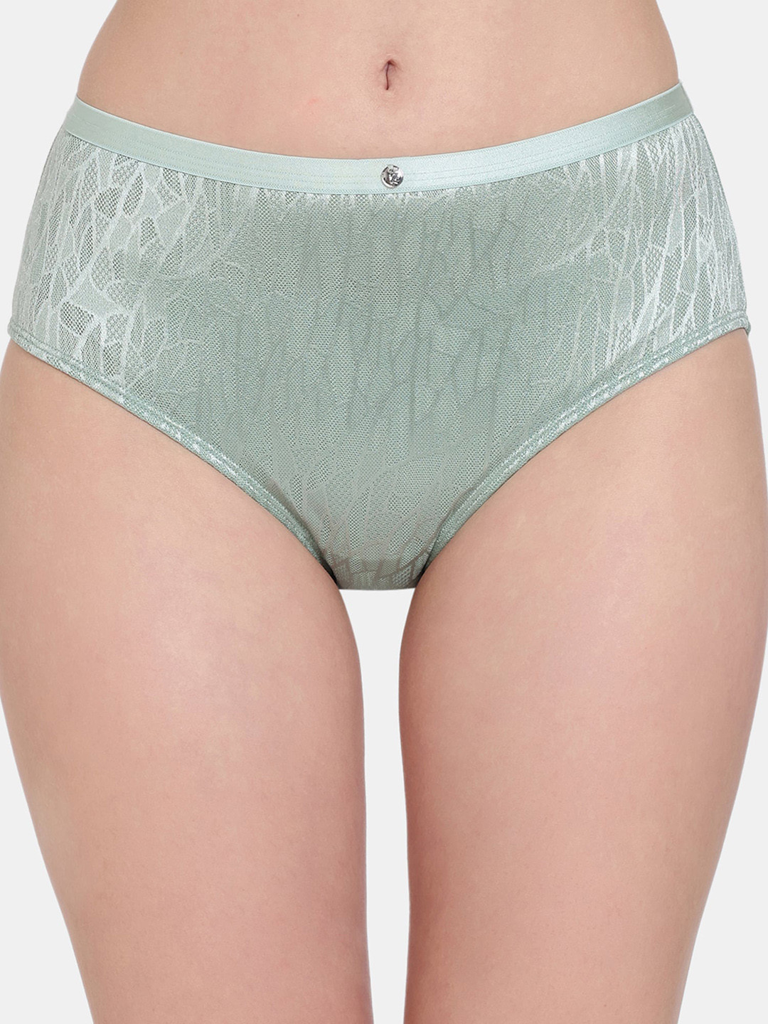 

Zivame Mid Rise Anti-Bacterial Hipster Briefs ZI2884FASHAGREN, Green
