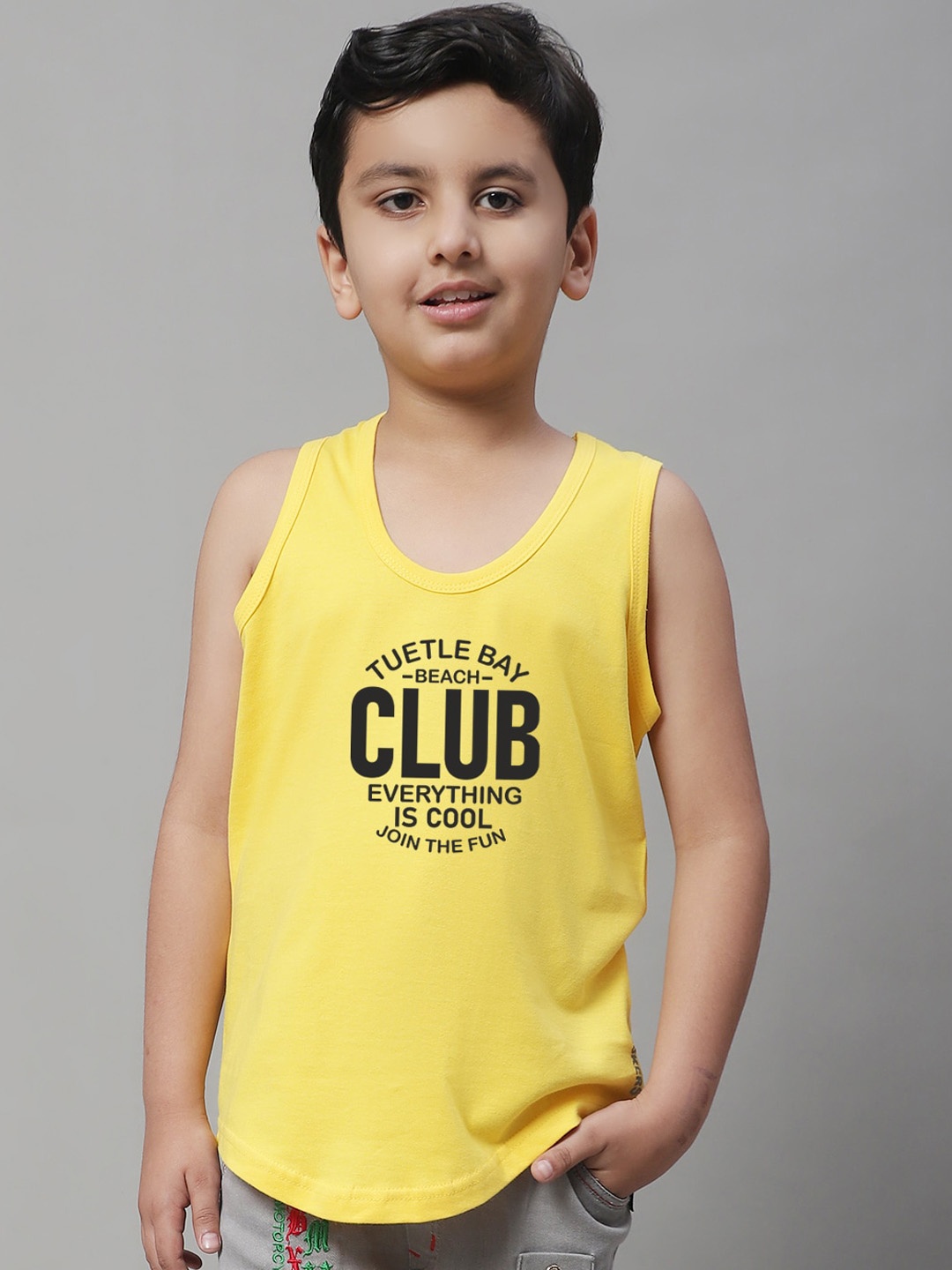 

Friskers Boys Printed Pure Cotton Innerwear Vests KDC452-06-2-3Y, Yellow