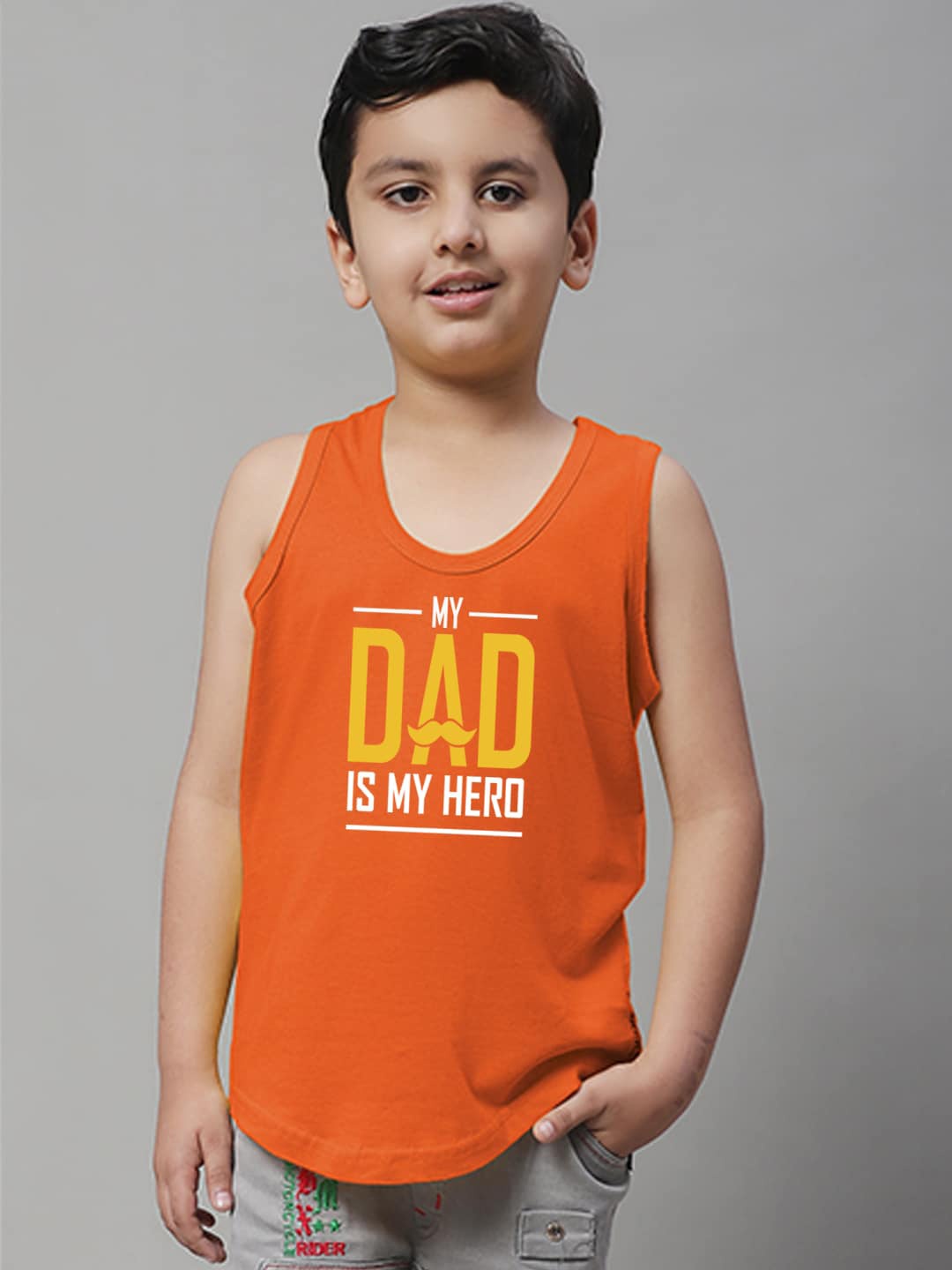 

Friskers Boys Printed Pure Cotton Innerwear Vests KDC472-08-2-3Y, Orange