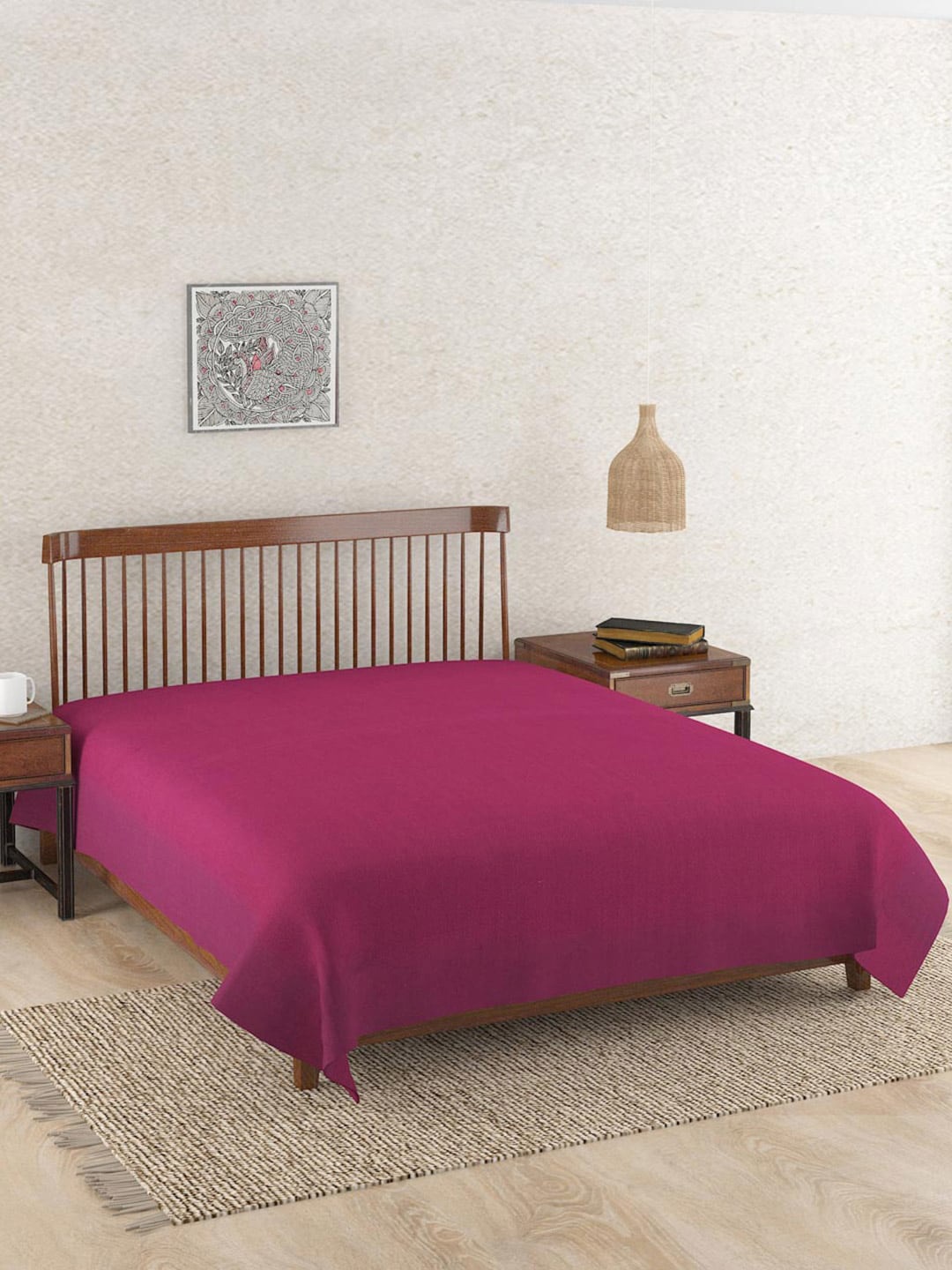 

Fabindia Purple Cotton Double Queen Bed Cover