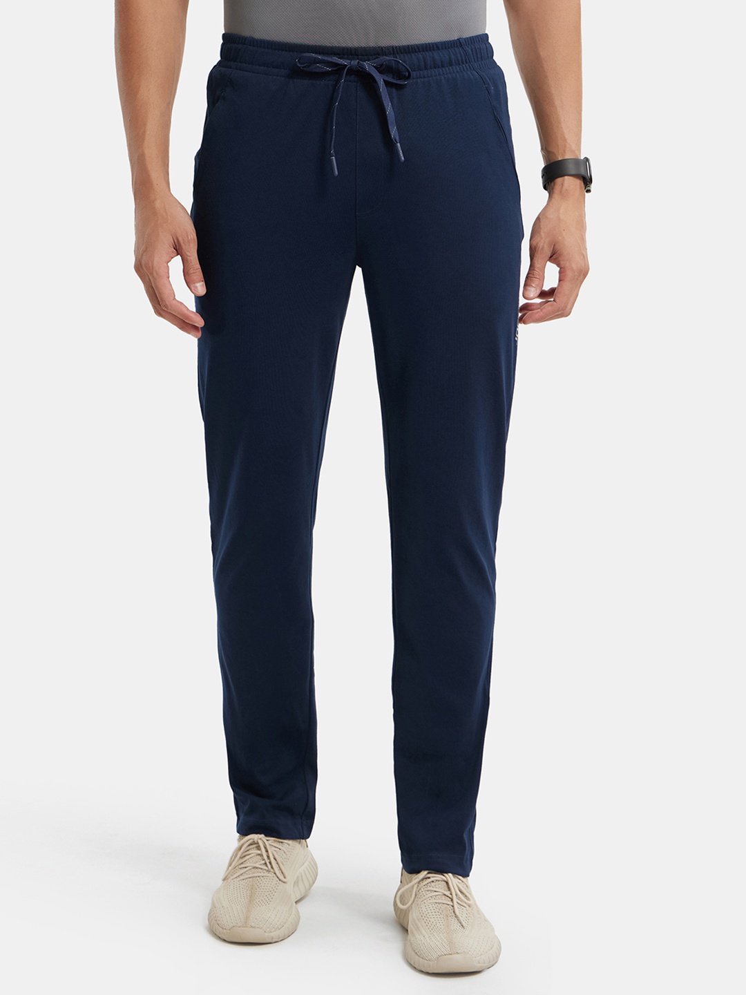 

Jockey Combed Cotton Rich Trackpant with Pockets and StayFresh Treatment-SP27, Navy blue