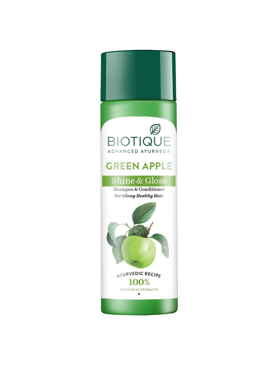 

Biotique Green Apple Shine & Gloss Shampoo & Conditioner - 190ml, White