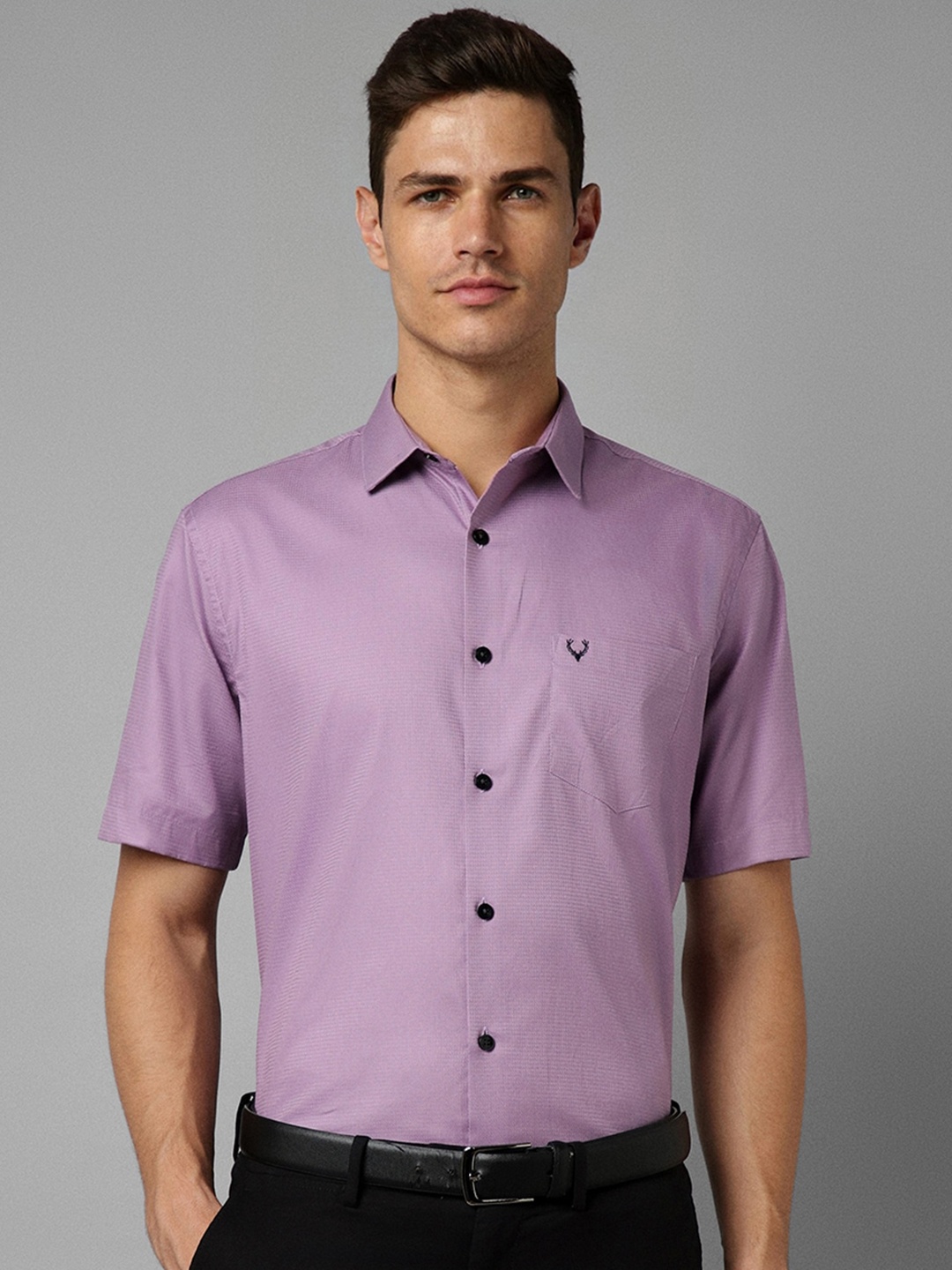 

Allen Solly Slim Fit Cotton Formal Shirt, Purple