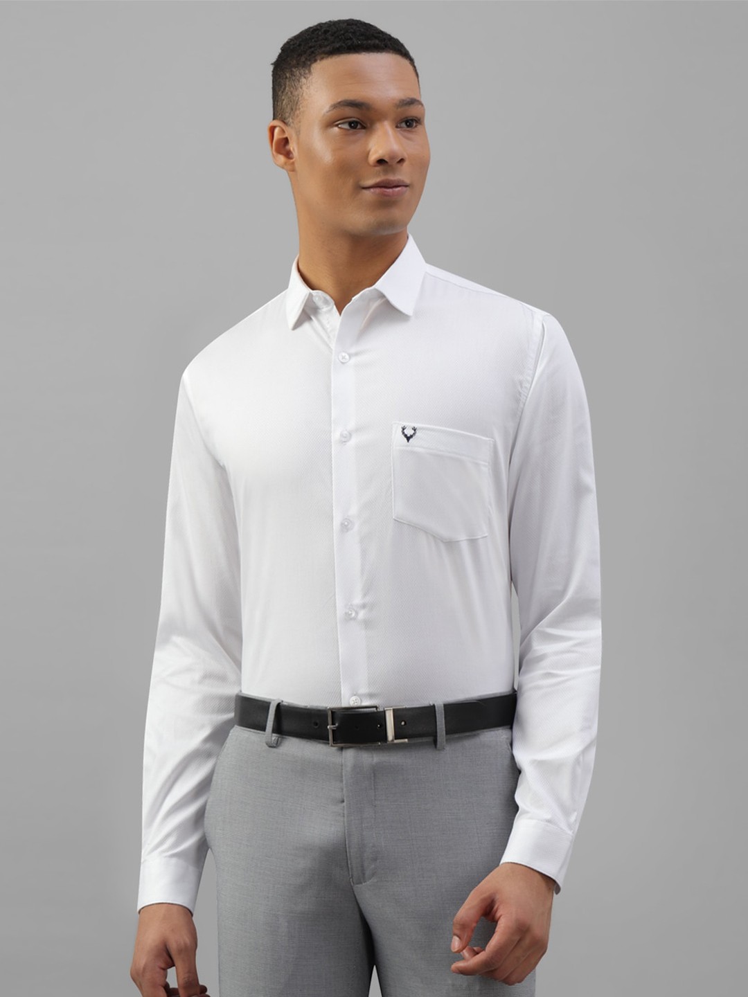 

Allen Solly Spread Collar Slim Fit Formal Pure Cotton Shirt, White