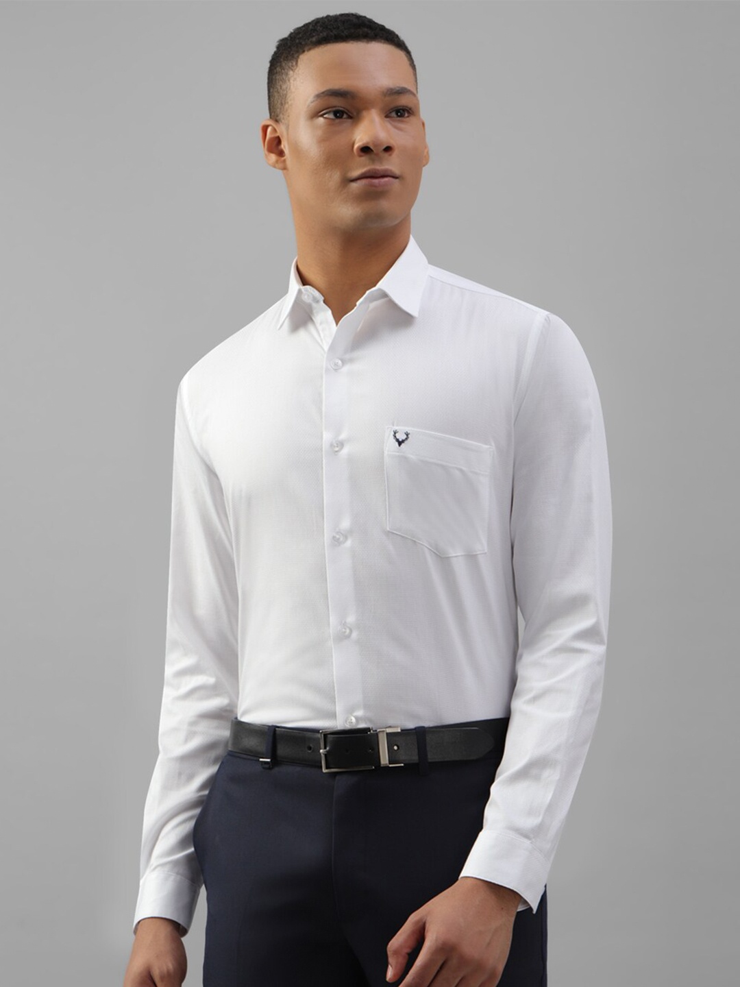 

Allen Solly Slim Fit Pure Cotton Formal Shirt, White