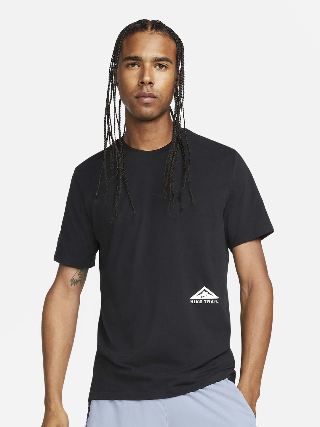 

Nike Printed Dri-Fit Running T-Shirt, Black