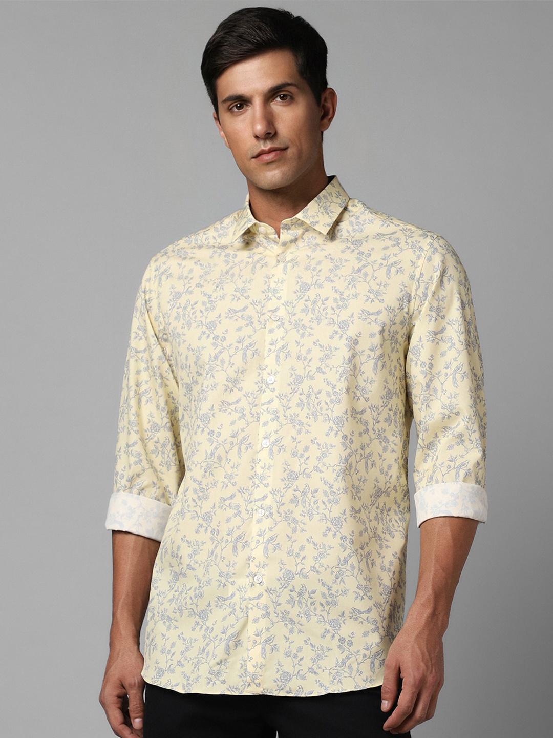 

Louis Philippe Sport Floral Printed Regular Fit Pure Cotton Casual Shirt, Yellow
