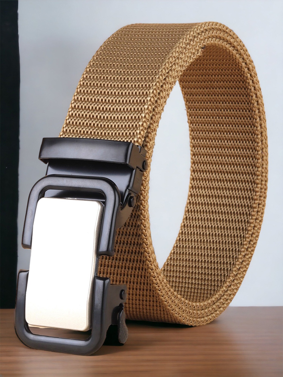 

Roadster Beige Men Textured Belt