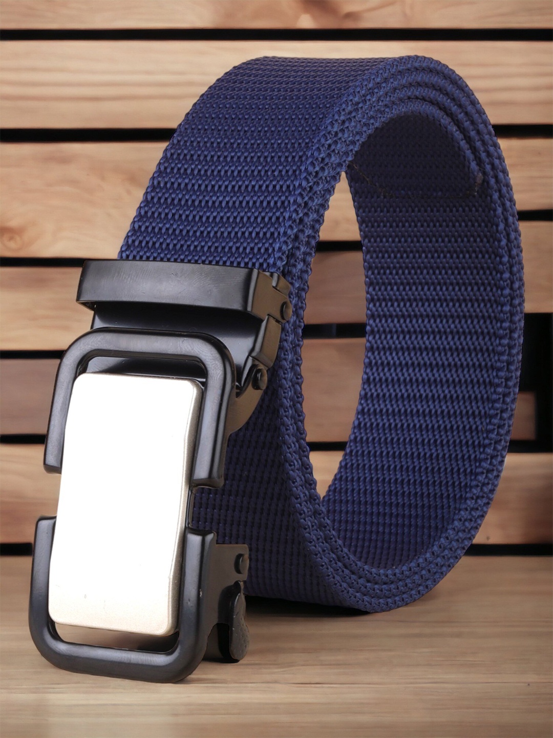 

Roadster Blue Men Textured Belt
