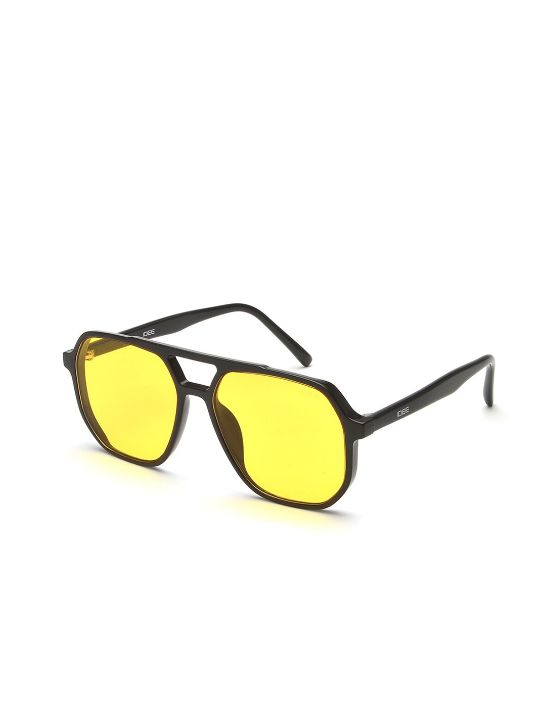 

IDEE Men Square Sunglasses With UV Protected Lens IDS2906C4SG, Yellow