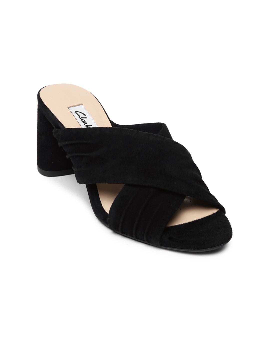 

Clarks Women Black Solid Block Heels