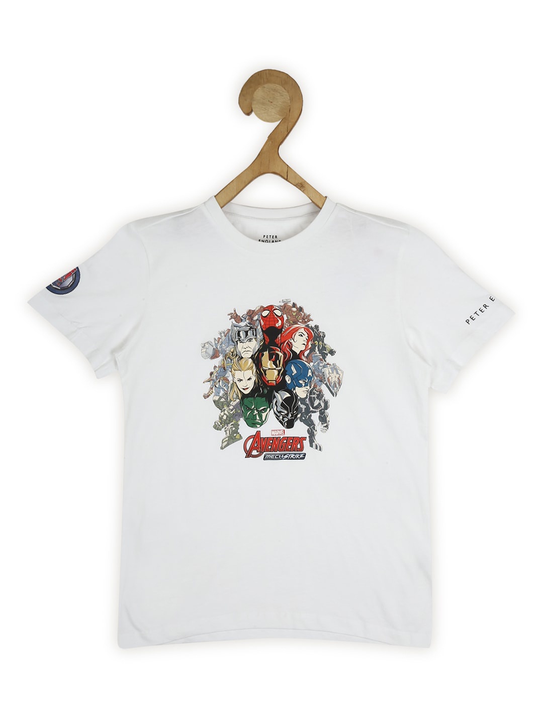 

Peter England Boys Printed T-shirt, White