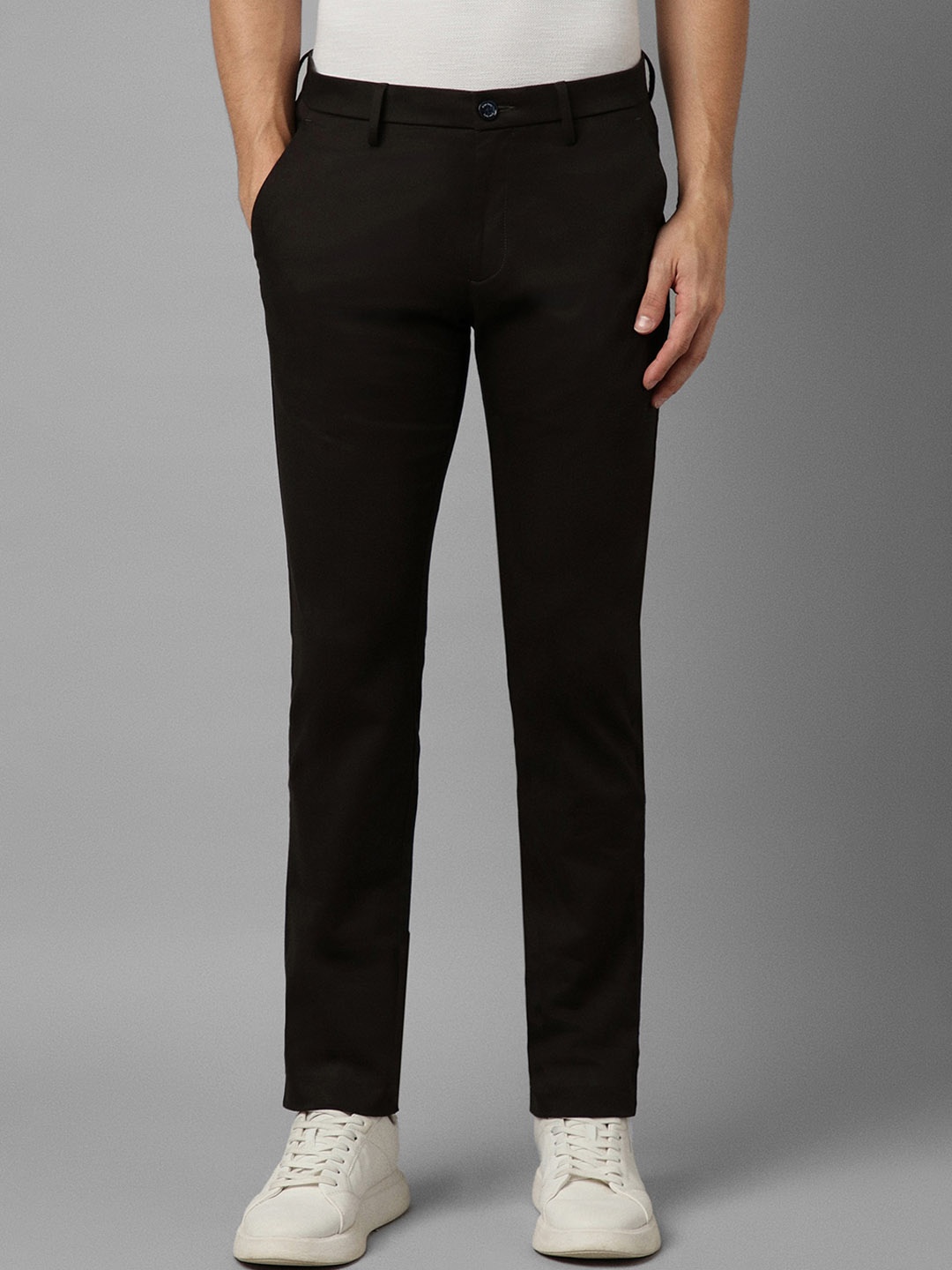 

Allen Solly Men Black Slim Fit Trousers