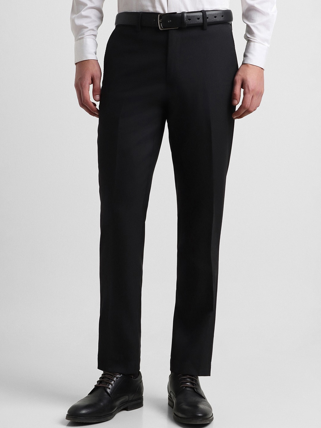 

Allen Solly Men Black Slim Fit Trousers