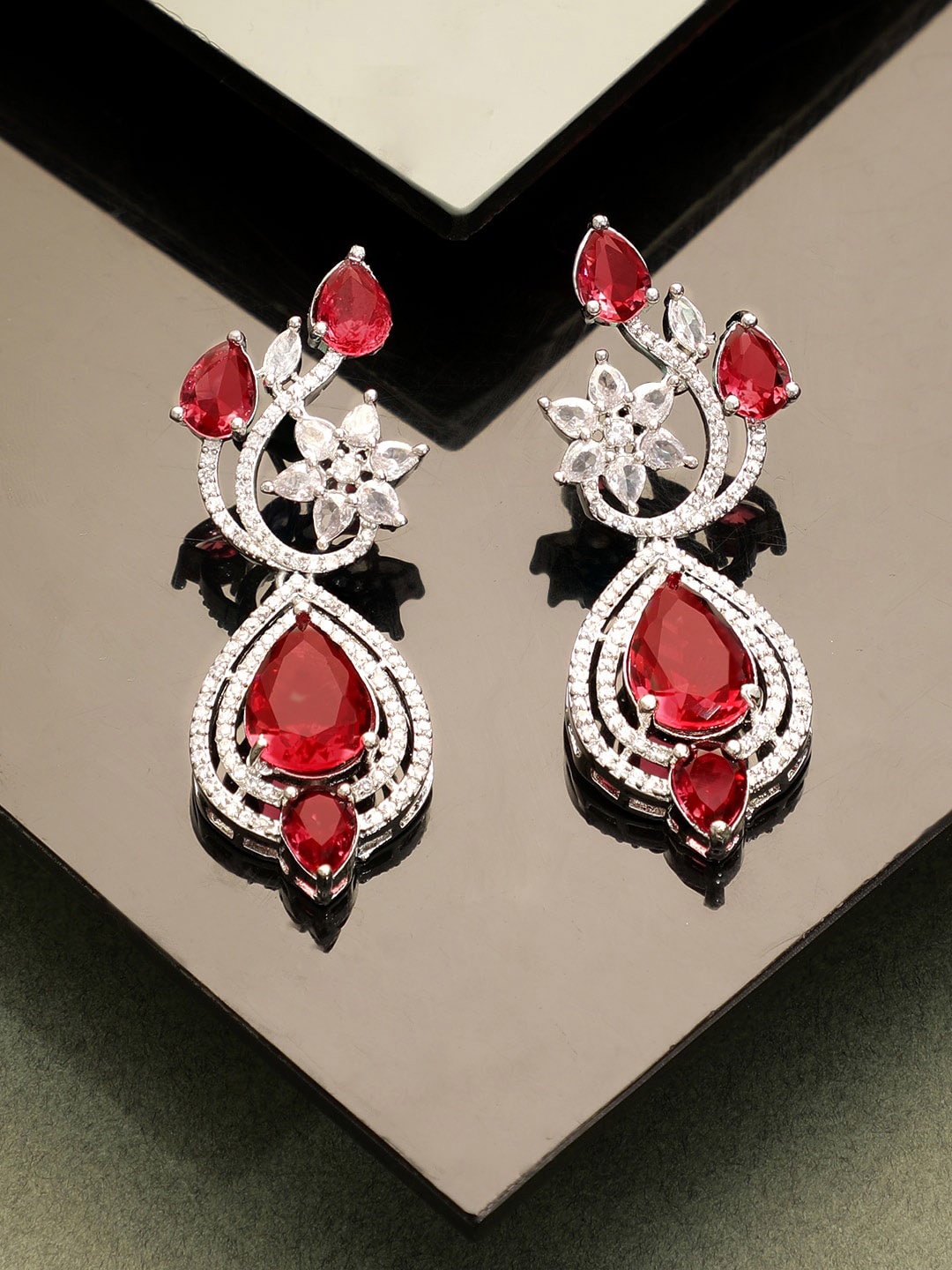 

Rubans Red Classic Drop Earrings