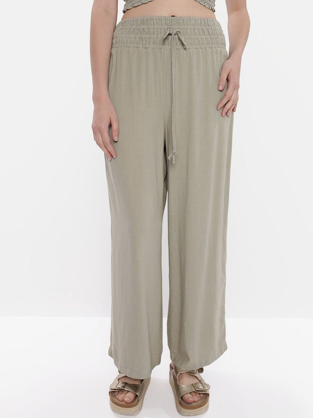 

AMERICAN EAGLE OUTFITTERS Women Parallel Trousers, Olive