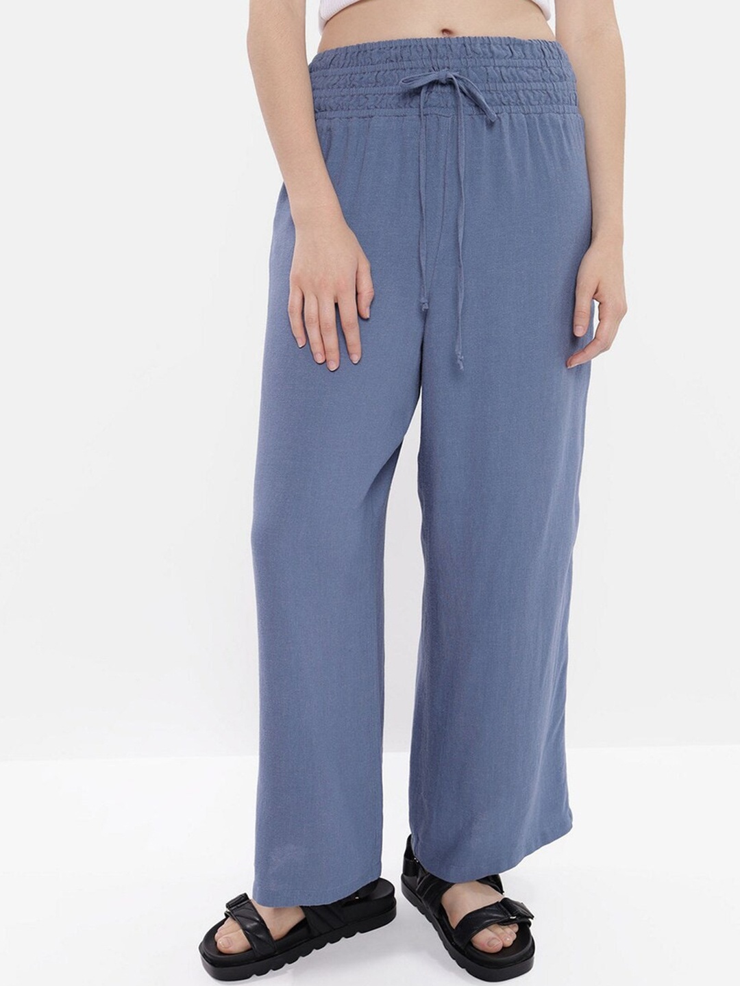 

AMERICAN EAGLE OUTFITTERS Women Navy Blue Trousers