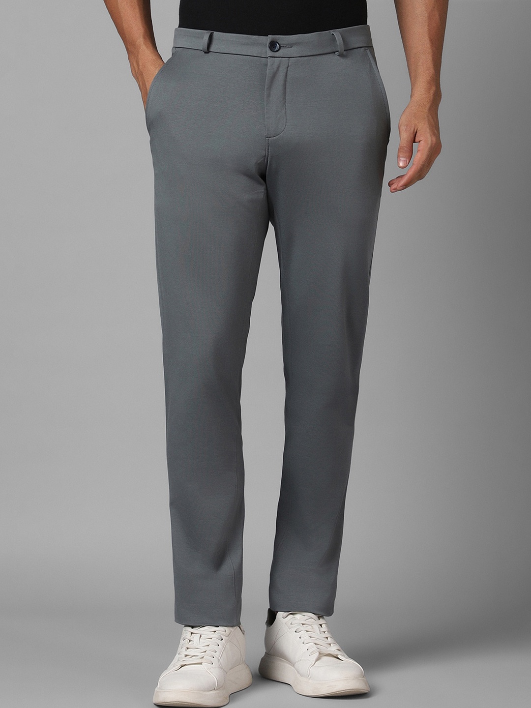 

Louis Philippe Sport Men Tapered Fit Mid-Rise Trousers, Grey