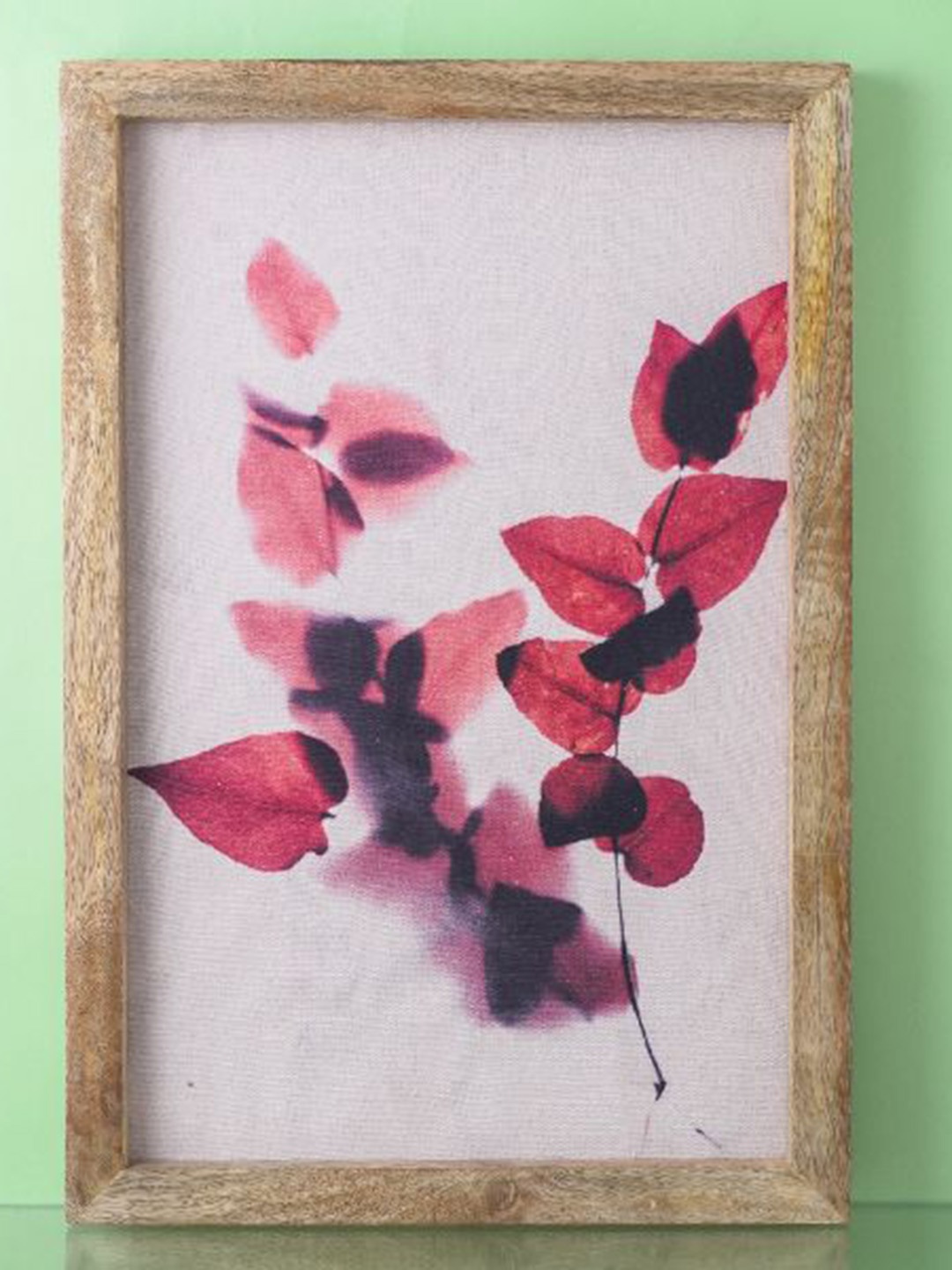 

The Decor Mart White & Pink Leaves Painting Wall Art