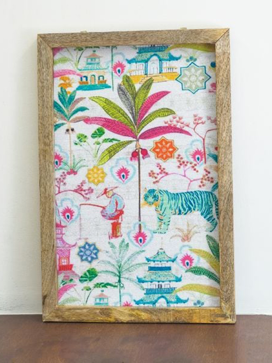 

The Decor Mart Jungle Themed Wall Art, White
