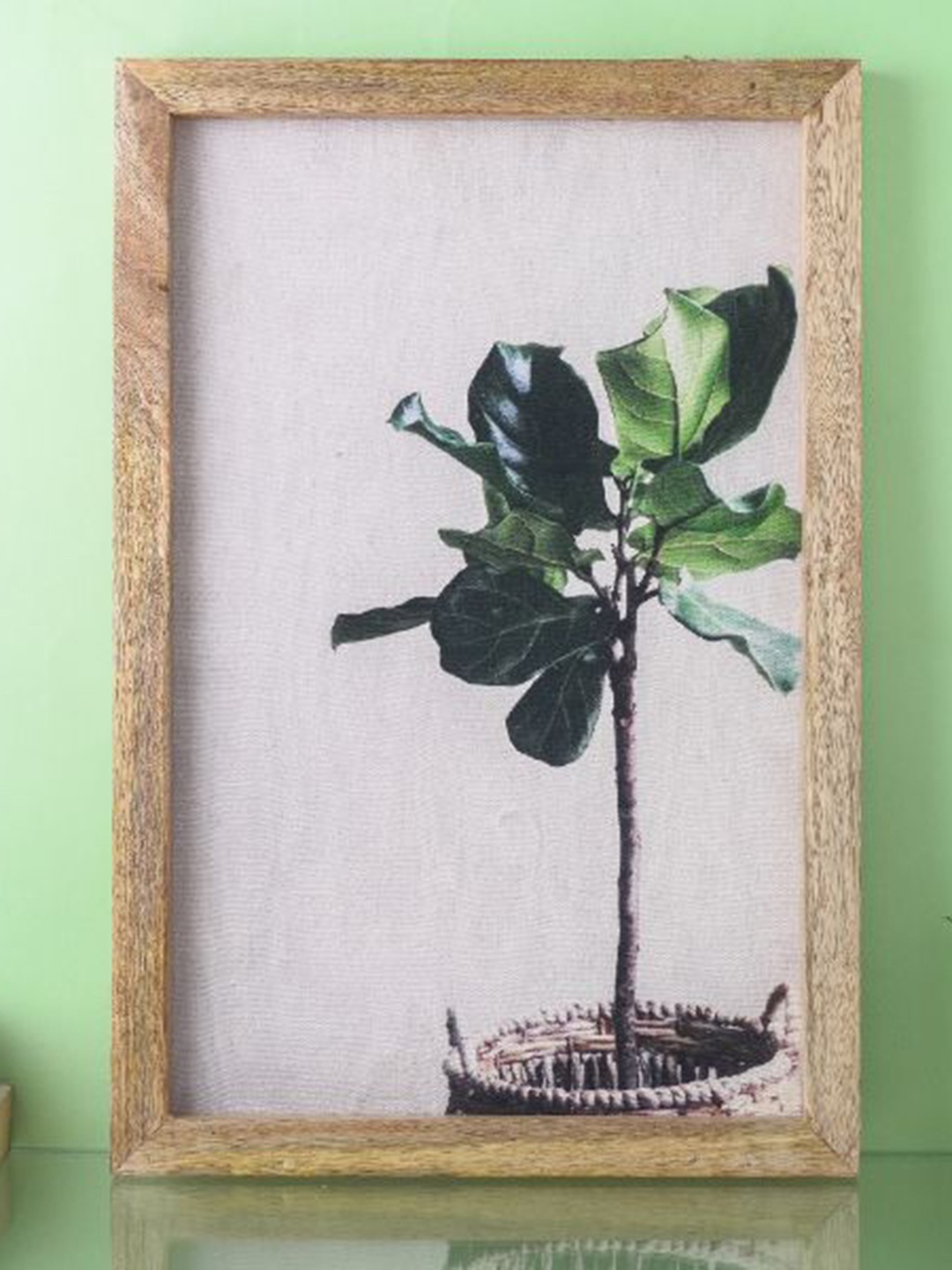 

The Decor Mart Fiddle Leaf Canvas Wall Painting, Multi