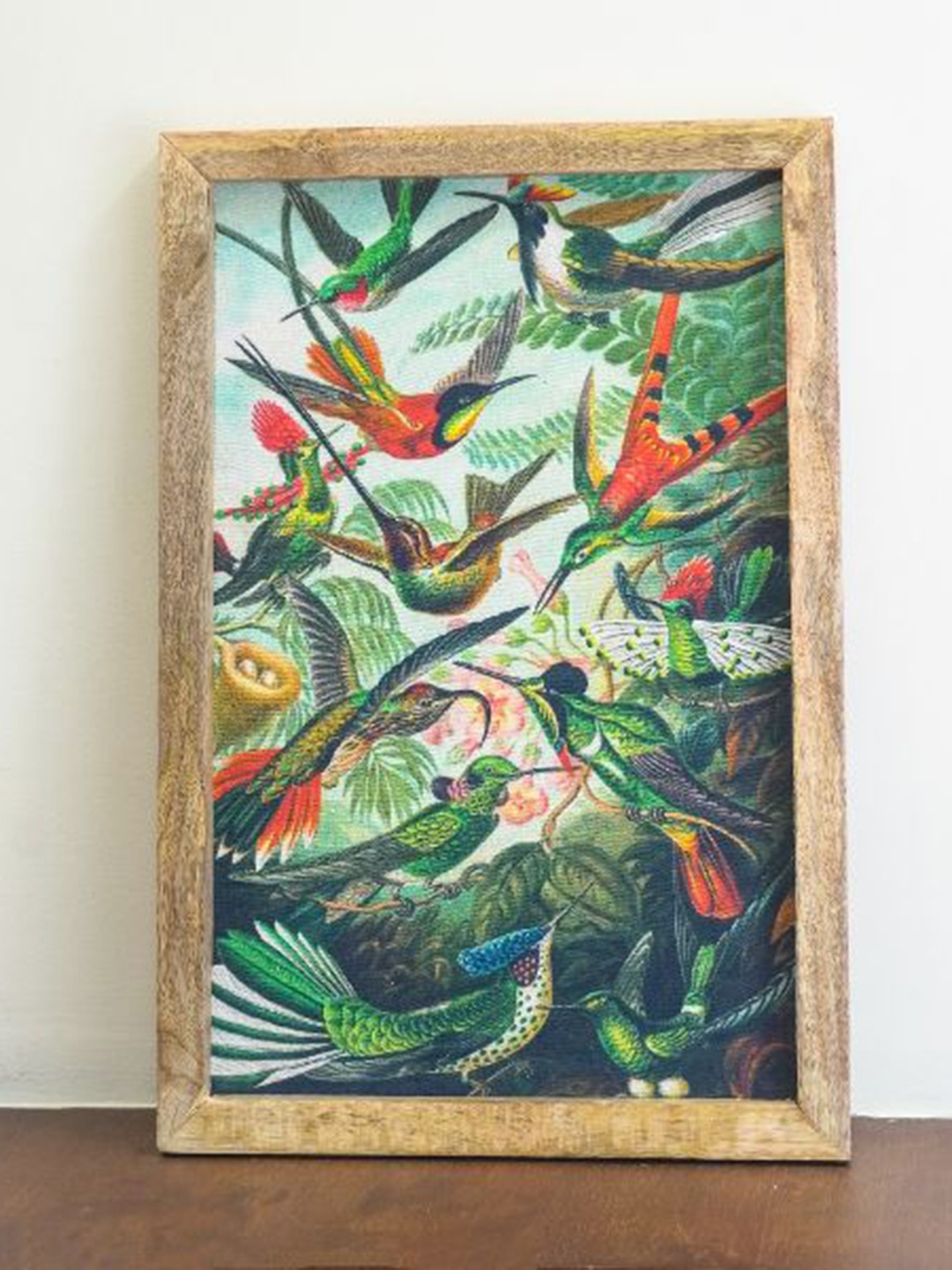 

The Decor Mart Humming Birds Canvas Wall Art, Green