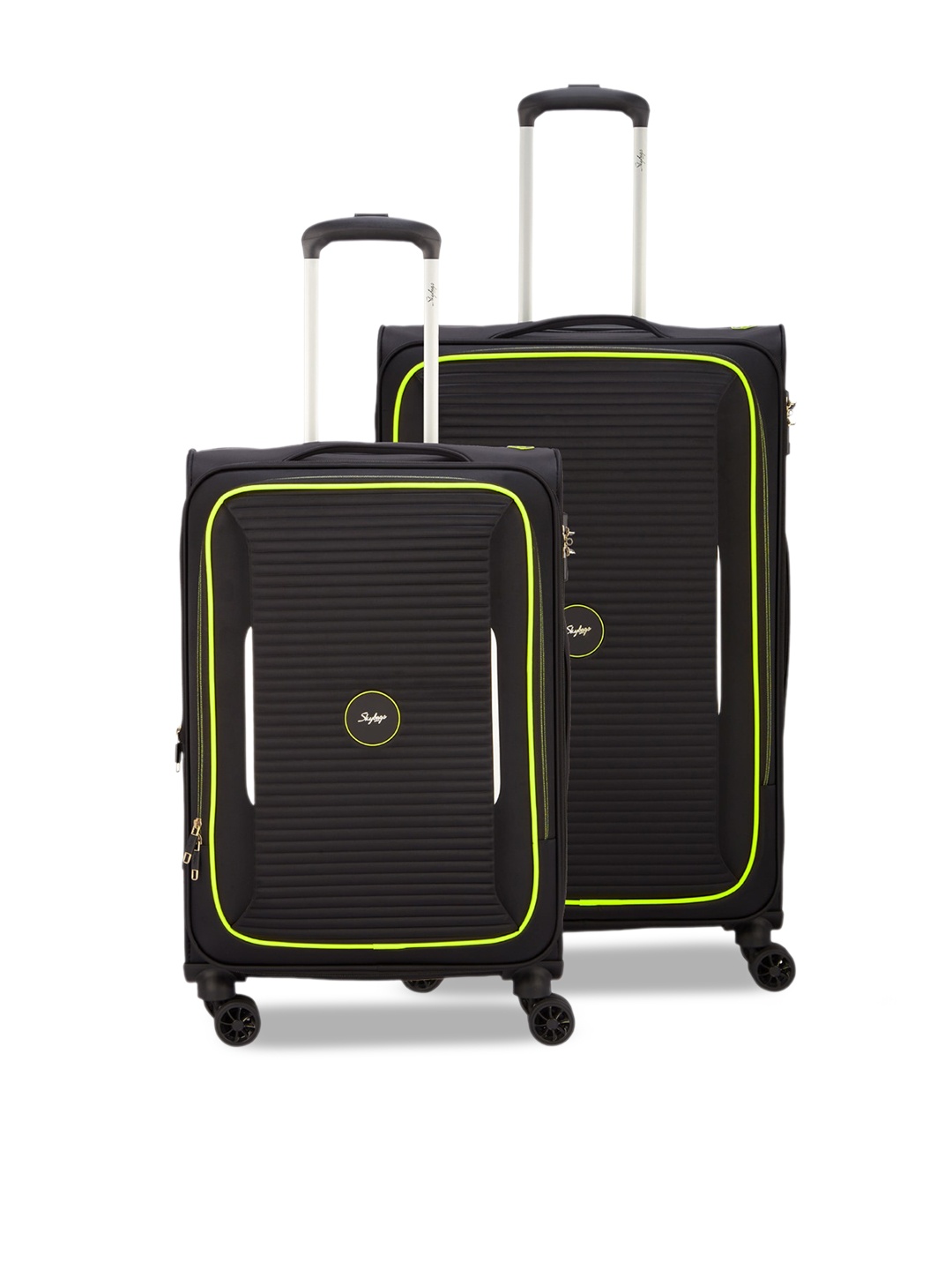 

Skybags Chrysal Set Of 2 Soft-Sided Trolley Suitcases - 143.0 L, Black