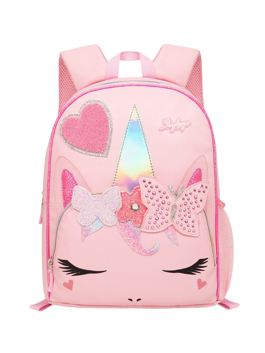 

Skybags Unisex Embellished School Backpack, Pink