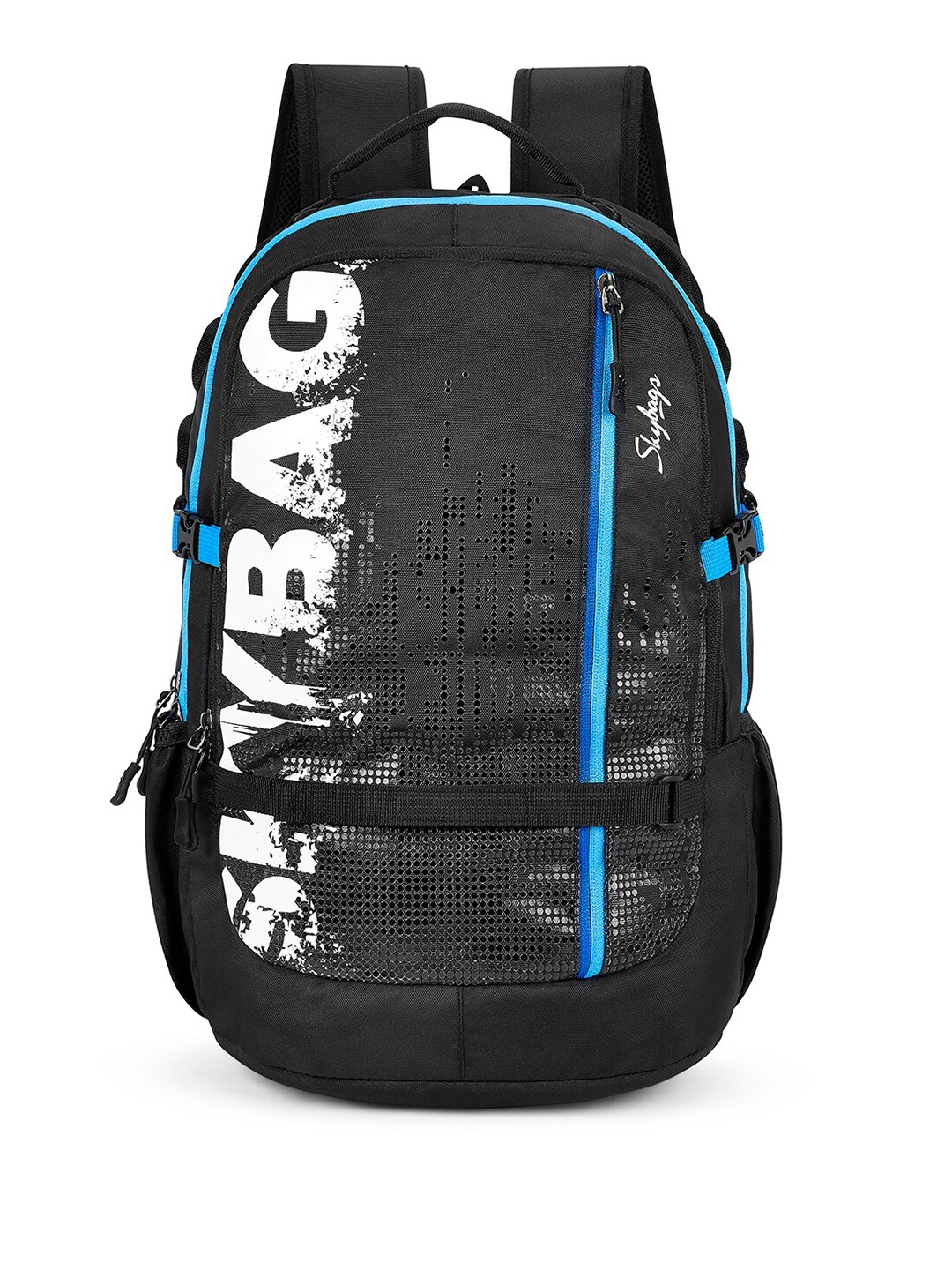 

Skybags Unisex Brand Logo Printed Medium Backpack - Up to 16 inch Laptop, Black
