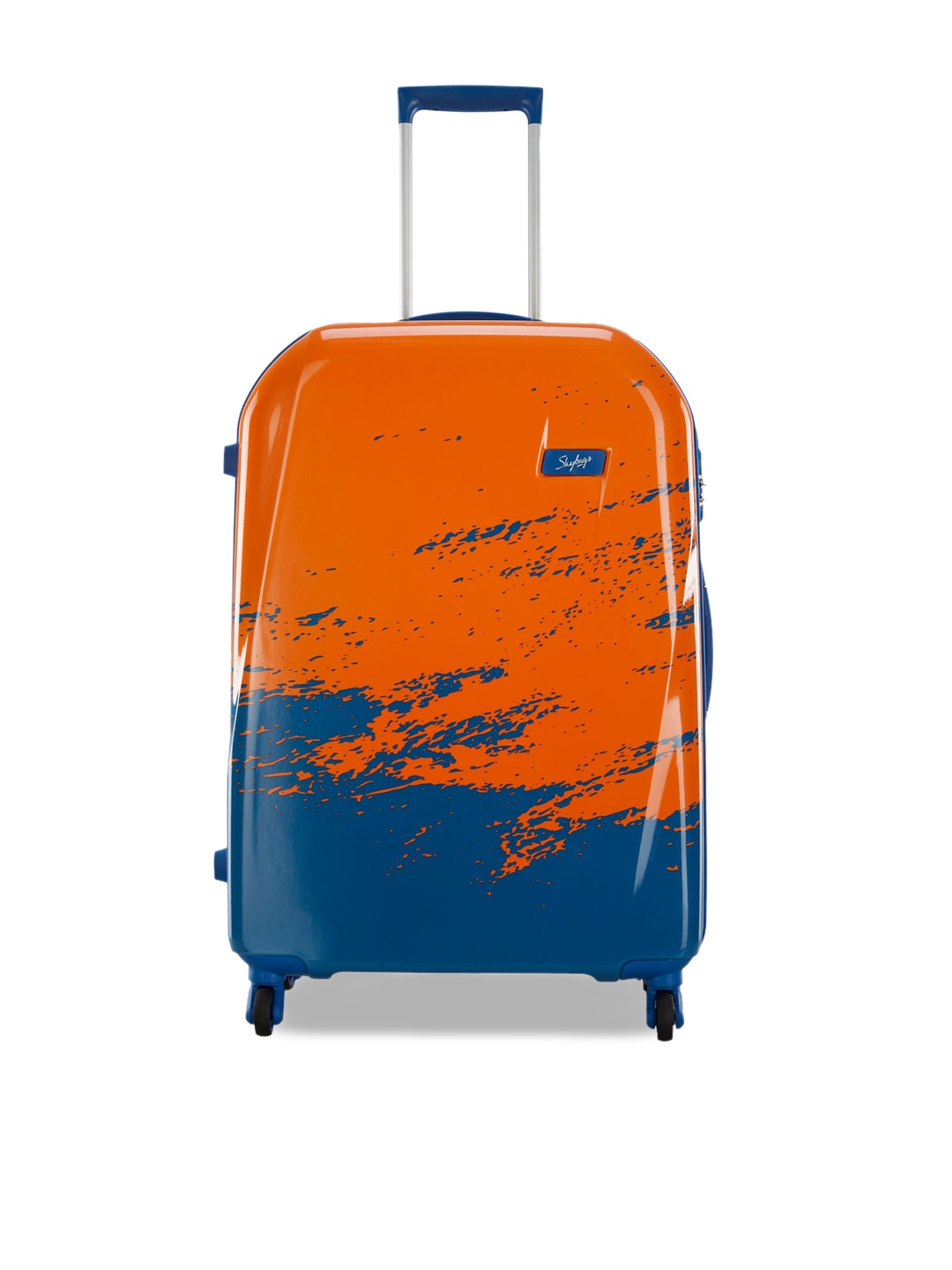 

Skybags Vista Strolly Hard-Sided 360-Degree Rotation Large Trolley Bag- 75 cm, Orange