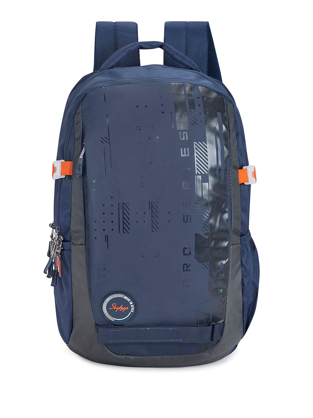 

Skybags Unisex Graphic Printed 16 Inch Laptop Backpack, Navy blue