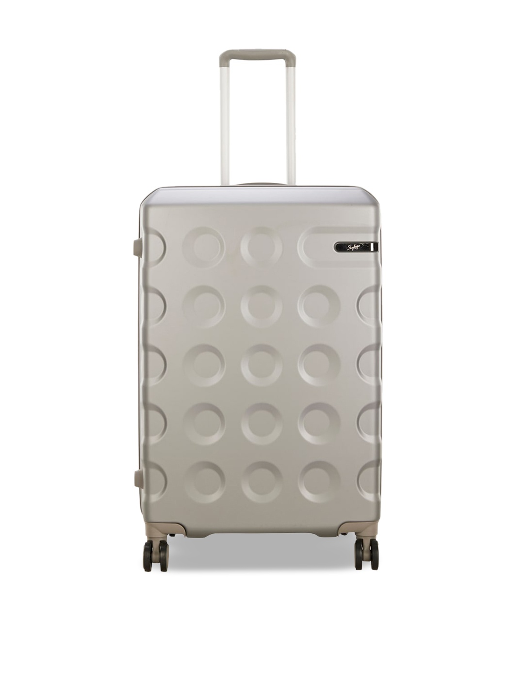 

Skybags Thor Cabin 360-Degree Rotation Textured Trolley Suitcase- 55 cm, Silver