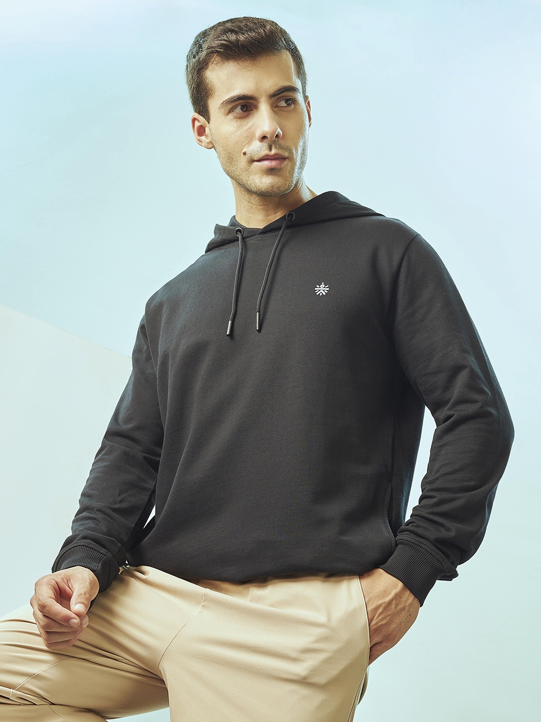 

CULT Hooded Sweatshirt with Side Pockets, Black