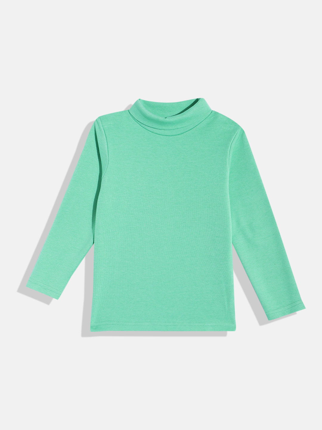 

Eteenz Infant Kids Turtle Neck Premium Cotton T-shirt, Green
