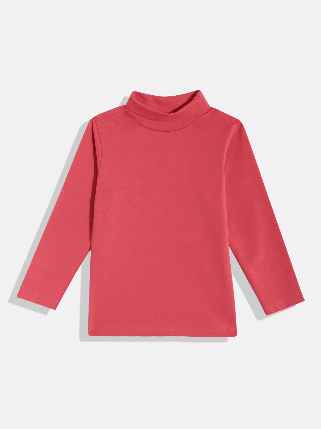 

Eteenz Infant Kids Turtle Neck Premium Cotton T-shirt, Red