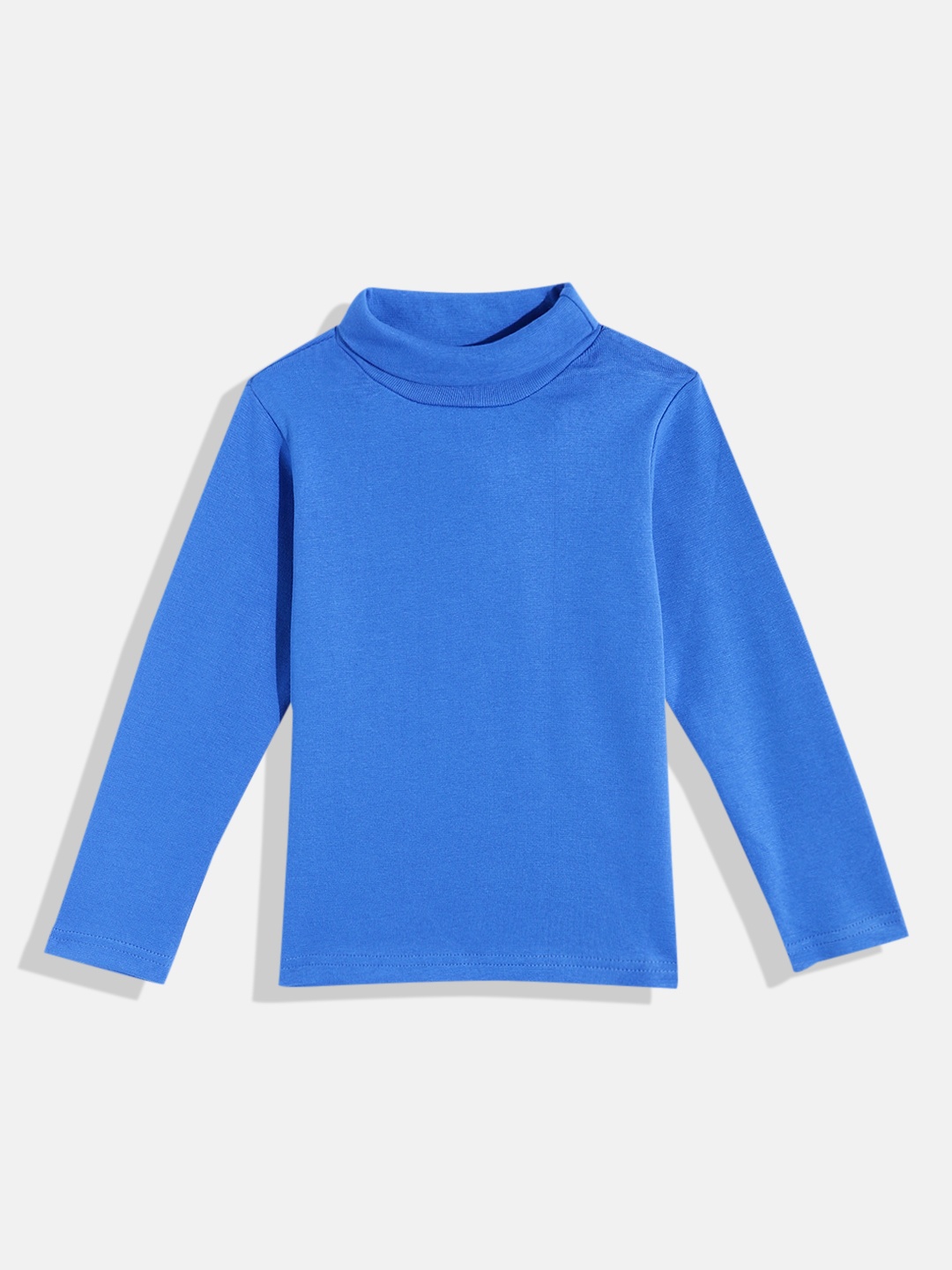 

Eteenz Infant Kids Turtle Neck Premium Cotton T-shirt, Blue