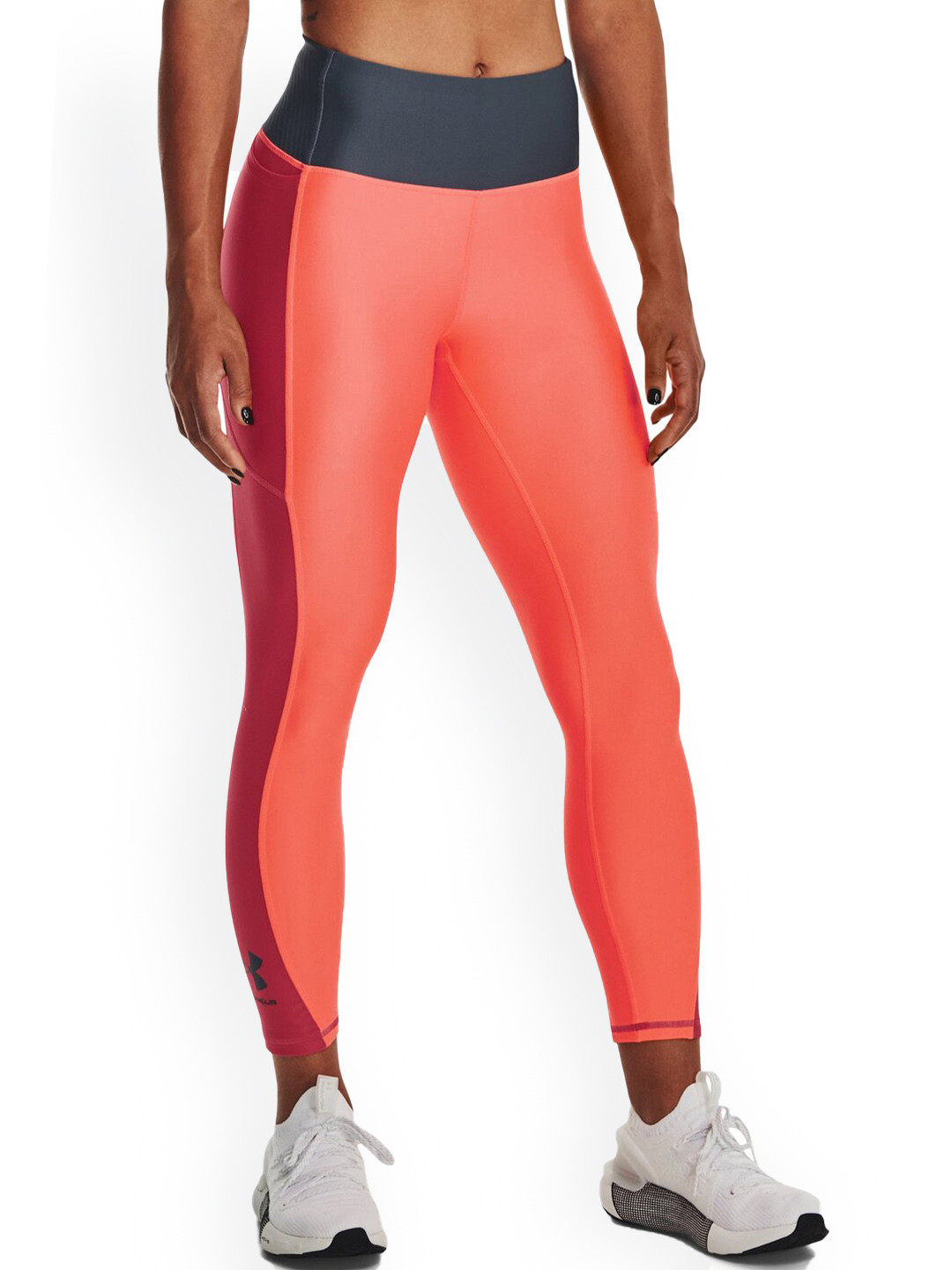

UNDER ARMOUR Blocked Ankle Tights, Orange