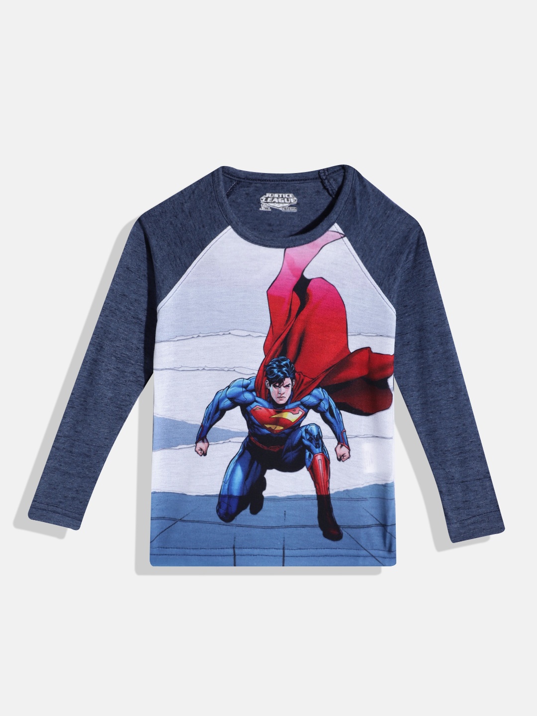 

Eteenz Boys Superman Printed T-shirt, Blue