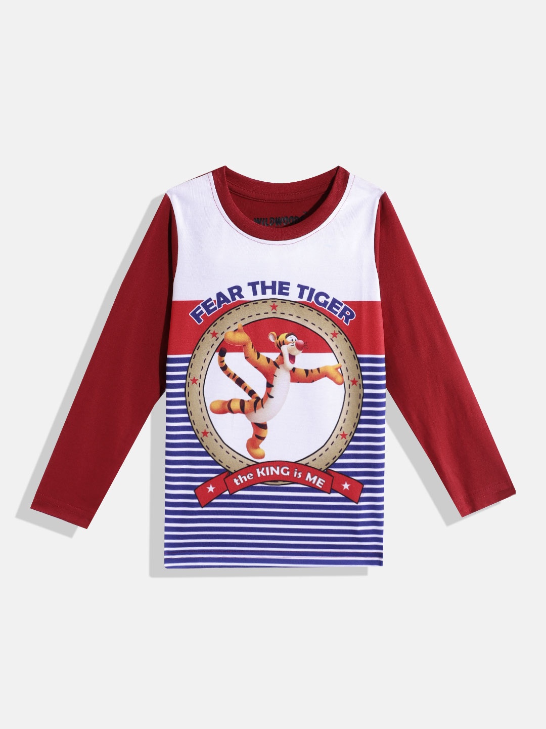 

Eteenz Boys Pure Pure Cotton Graphic Printed T-shirt, Maroon