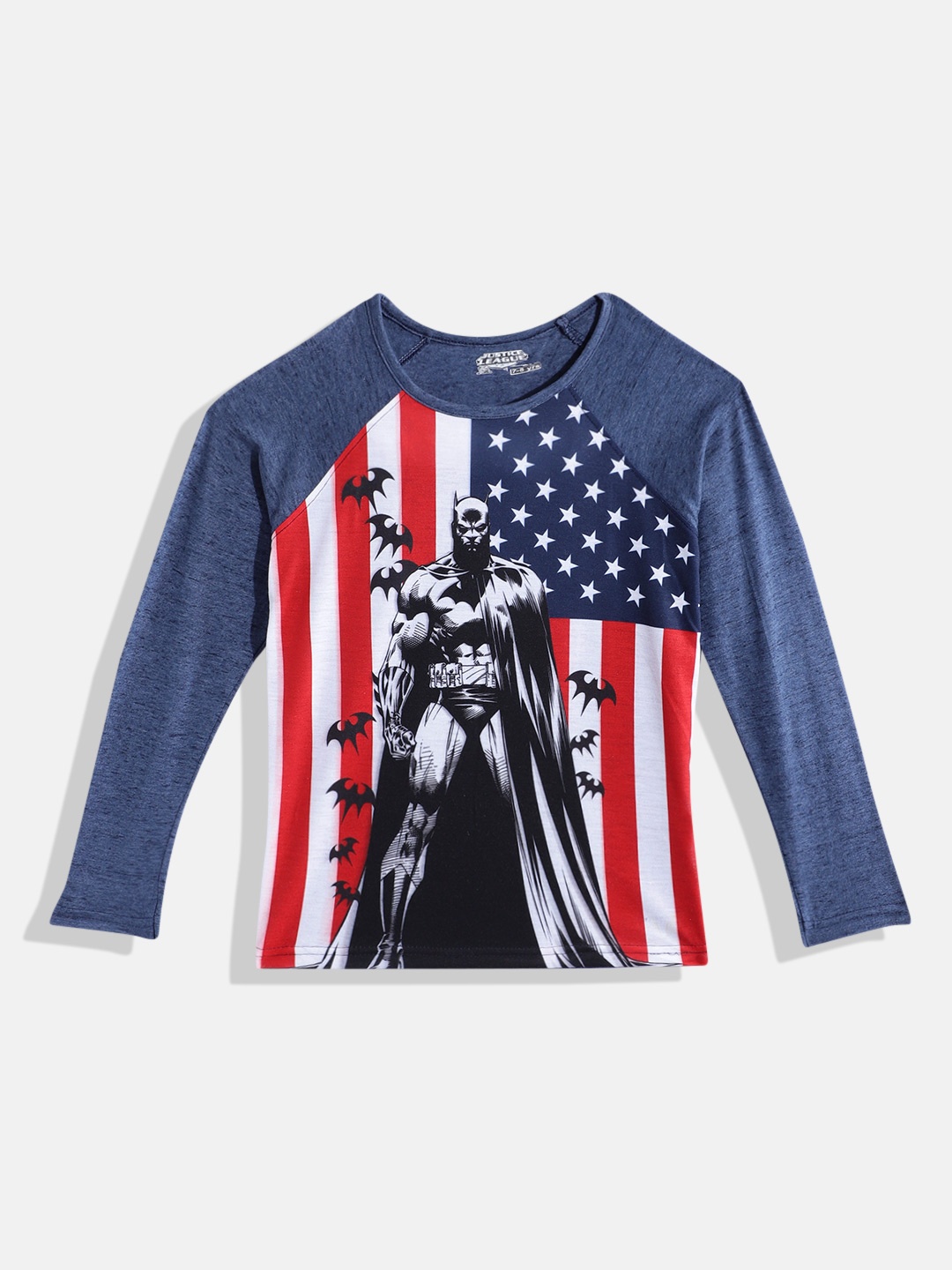 

Eteenz Boys Batman Printed Pure Cotton T-shirt, Navy blue